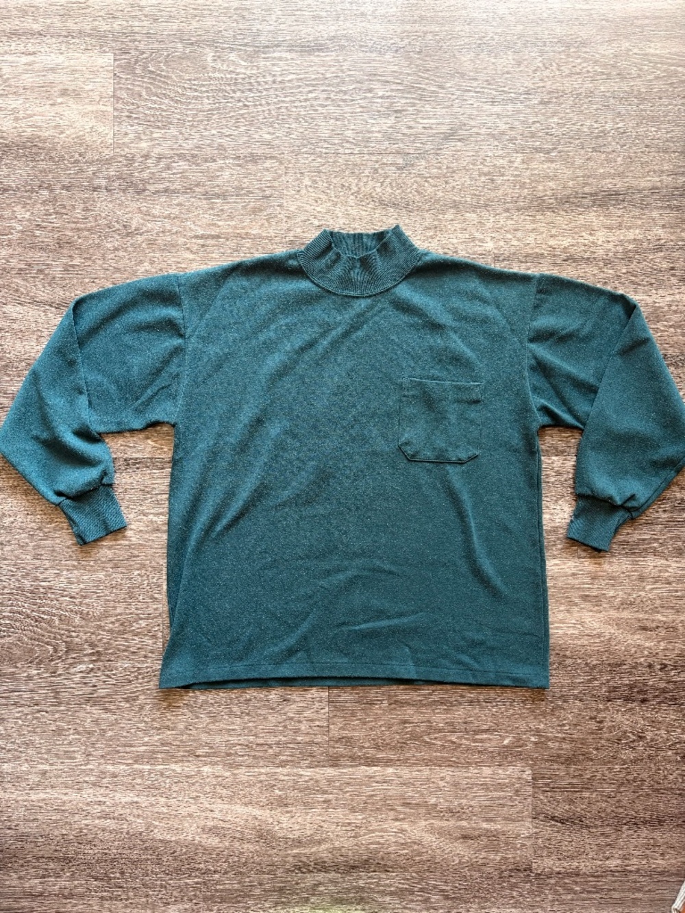Green JENG DAR  Men's Mock Neck Sweater